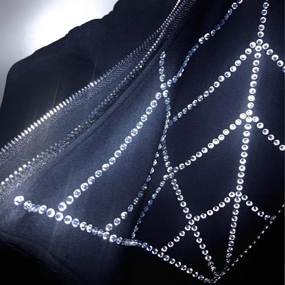 Rhinestone Y2K Zip Up Solus™