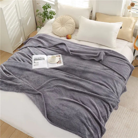 Fluffy Plaid Winter Bed Blankets Supplier