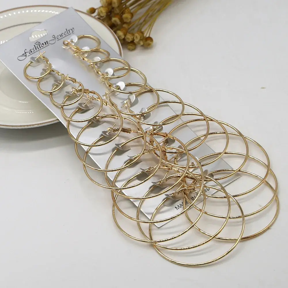 Hoop Earrings Jewelry net star